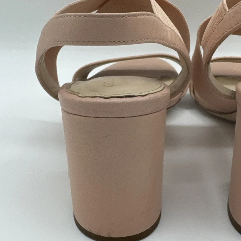 Cole Haan Aniston Elastic Sandal Mahogany Rose Leather 6.5‎  2.75